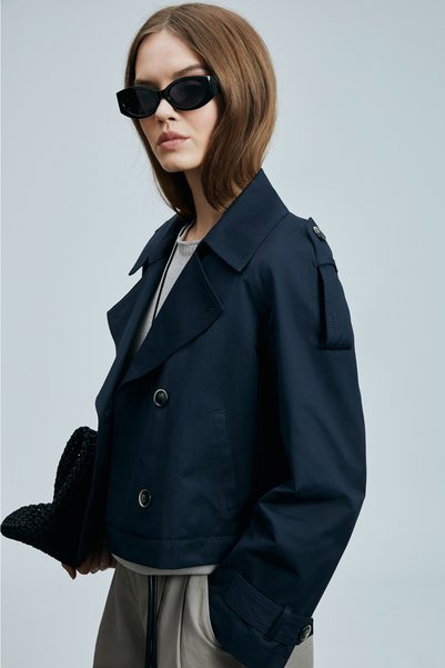 Lufian Carla Women's Outerwear Navy Blue