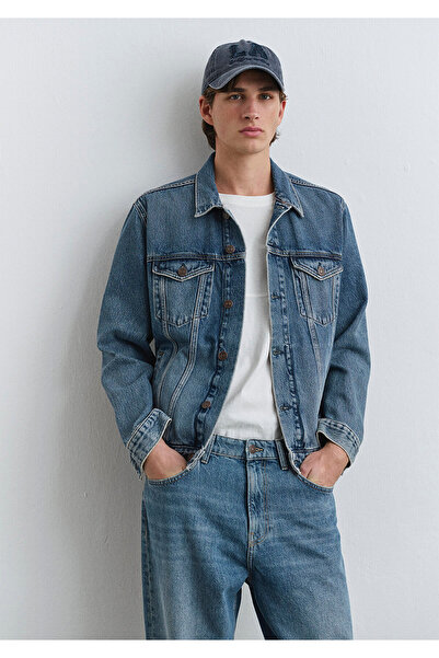 Mavi Ray Classic Denim Vintage İndigo Mavisi Jean Ceket 0110273-89412