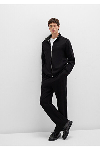 Mavi Black Knitted Interlock Trousers 0010489-900