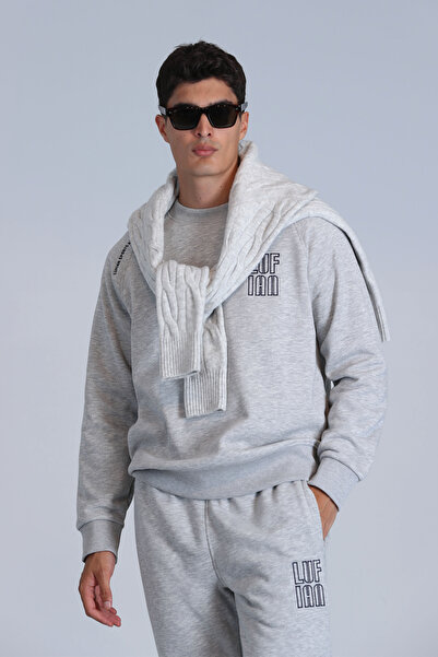 Lufian Dıego Erkek Sweatshirt Gri