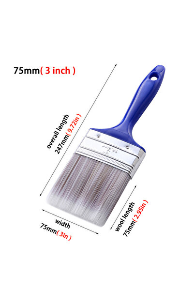 Choice6 sec857-3 Blue Rubber Handle Sharpening Water-based Brush Tool Decorat...
