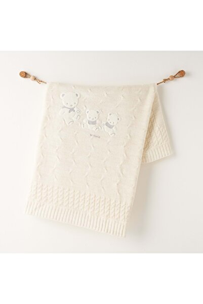 andywawa Baby Girl Knitwear Blanket Beige