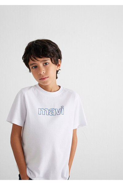 Mavi Logo Printed White T-Shirt Regular Fit / Regular Fit66323620