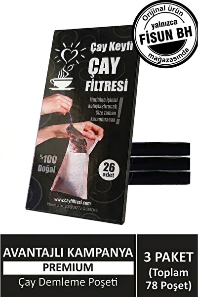 Premium (78 POŞET) Çay Demleme Poşeti (ÇAY FİLTRESİ)