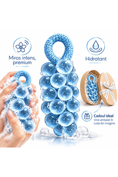 Niru Sapun exfoliant handmade GoSoap™ - in forma de ciorchine de struguri, cu...