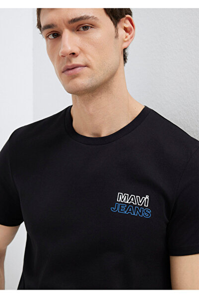 Mavi Jeans Printed Black T-Shirt Slim Fit / Slim Fit 066841-900
