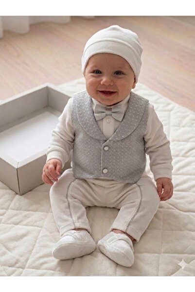 biyan collection Baby Boy Vest and Bow Tie Mevlüt Set Luxury Special Day Gift...