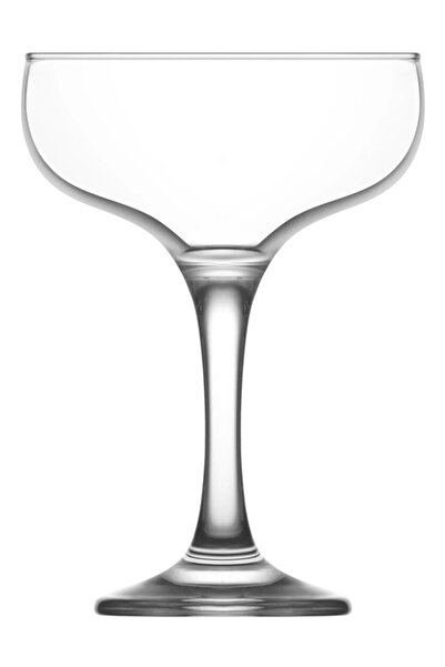LAV Misket Cam Kokteyl Bardağı 6'lı 235 ml Ayaklı (Kokteyl Bardağı, Tatlı Ser...