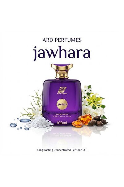 Ard Perfumes Jawhara – Women's EDP 100ml, Amber Musk Fragrance with Fresh Flo...