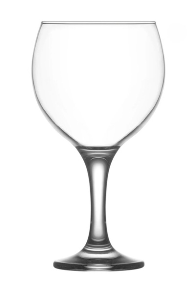 LAV Misket Cam Goblet 6'lı 645 ml Ayaklı (Şarap Kadehi, Kokteyl Bardağı)
