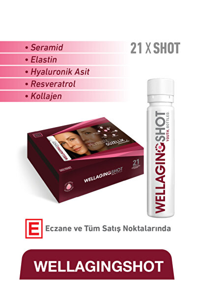 DAILYSHOT WellagingShot Seramid, Elastin, Hyaluronik Asit, Resveratrol, Kolaj...