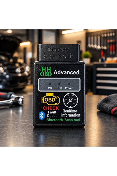HHOBD OBD2 İOS-Android-Pc Bluetooth Özellikli Araç Arıza Tespit Cihaz