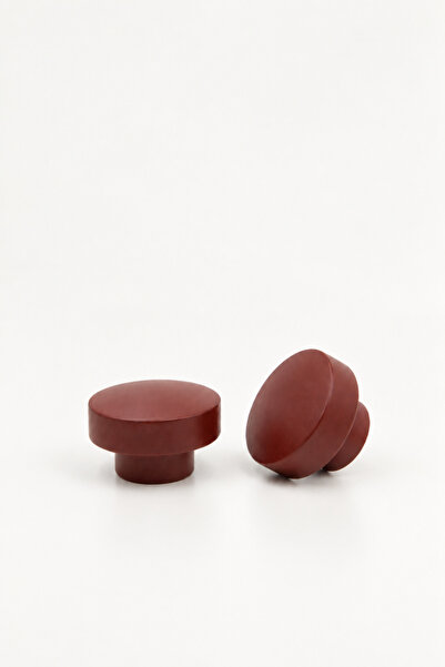 od orient design Burgundy - Lacquered Wooden Drawer and Cabinet Handle Set of 2