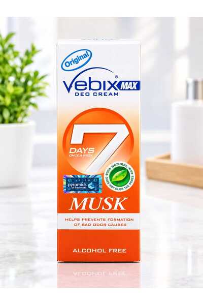 vibex فيبكس ماكس ديو كريم مزيل عرق برائحة المسك - 25 مل