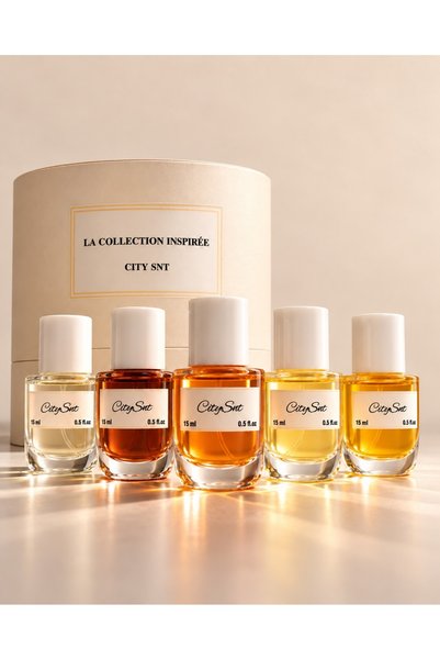 citysnt طقم عطور ميني سيتي ست - 5 روائح متنوعة (15 مل) في بوكس أنيق