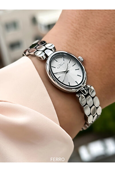 FERRO Silver Steel Cord Women Wrist Watch Fl61002A-A 3 Atm Water Resistant 2 ...
