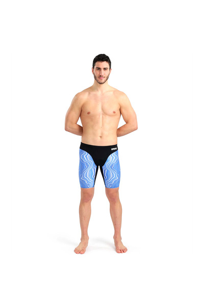 ARENA Men's Swim Jammer Marbled Swim Trunks