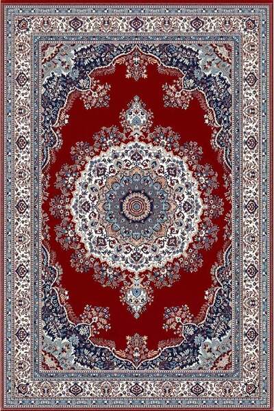 Al Kaffary Carpet Alkaffary Al Awja Area Rug, Red Tone, 80 x 150 cm