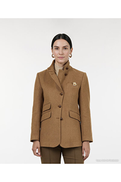 Yargıcı Regular Jacket with Pocket and Collar Detail, Long Sleeve Jacket