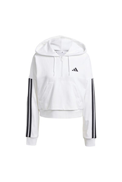 adidas Women's Hooded Sweat W 3S ft Qz Hd Jn1948