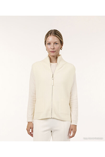 Yargıcı Regular Stand Collar Sleeveless Cardigan