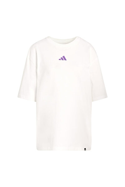 adidas تيشيرت نسائي كاجوال ناعم رياضي مقاس واحد Jz7904