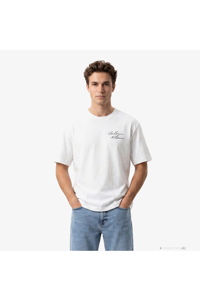 Calvin Klein Men's 16's april graphic detailed t-shirt