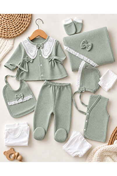 BYS BABY FASHION 100% Cotton Wafer Pattern Fabric 10-Piece Seasonal Newborn B...