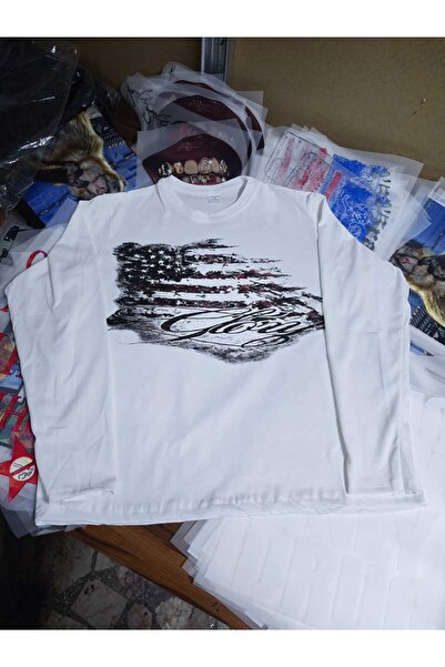 Kalic Studio y2k vintage Long Sleeve T-Shirt beyaz