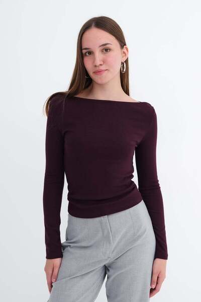 Addax Long Sleeve Modal Blouse B06057