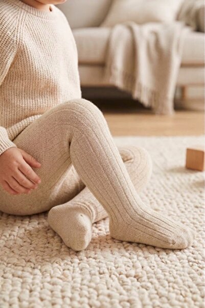LOVE MAXX KIZ VE ERKEK BEBEK İÇİN KÜLOTLU ÇORAP ÇİZGİLİ DESEN KAŞKORSE 0-36 A...