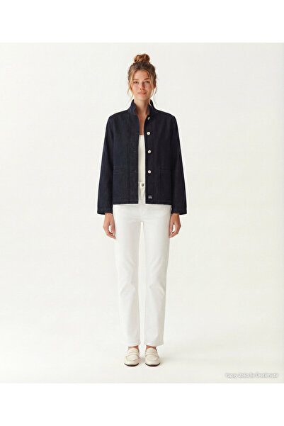 Yargıcı Regular Stand Collar Long Sleeve Jacket