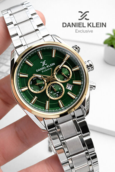 Daniel Klein Steel Cord Chronometer Dial Design 3 Atm Water Resistant Men Wri...
