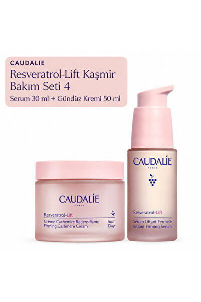 Caudalie Resveratrol Kaşmir Bakım Seti 4 | Gündüz Krem - Serum Orijinal Boy Set