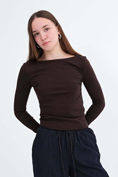 Addax Long Sleeve Modal Blouse B06057