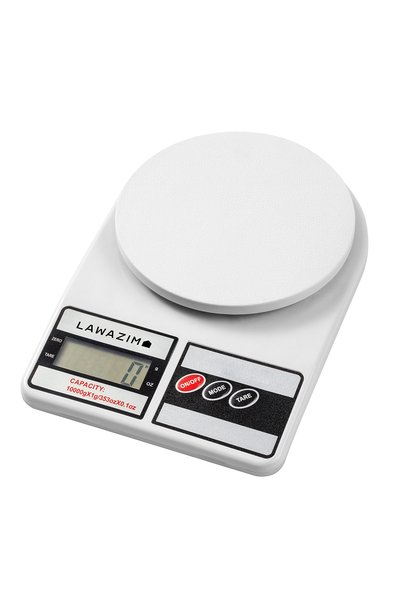 Lawazim Digital Kitchen Scale - White Electronic Food Scale with Tare for Coo...