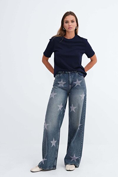 Addax Star Stone Jean Trousers Pn1085