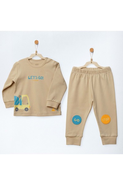 andywawa Baby Pajama Set Beige