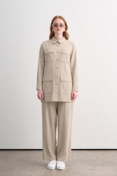 Moodbasic BELİ LASTİKLİ SAFARİ TAKIM