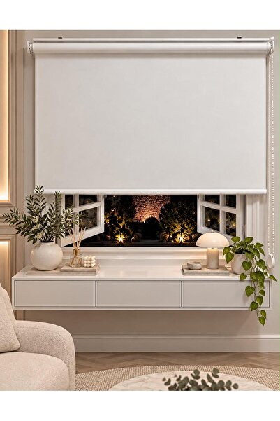 İREMKARAHOME Mat Beyaz Stor Perde