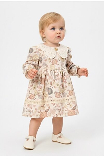 Cherub Baby فستان طفلة بياقة بيتر بان