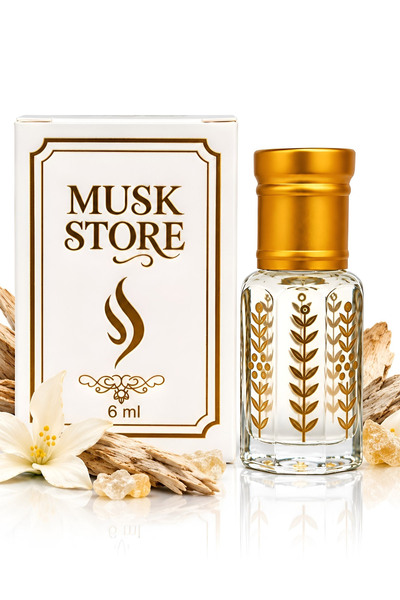 MUSK STORE Beyaz Oud Kokusu Parfüm Esansı Alkol Içermeyen 6 ml