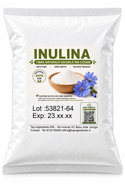 Top Ingrediente Inulină Pudră – Fibra Solubilă Naturală din Cicoare - 5kg