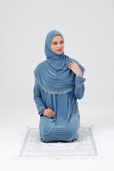 Taqwa Tek Parça Namaz Elbisesi - Seccade - Tesbih - İbadet Seti