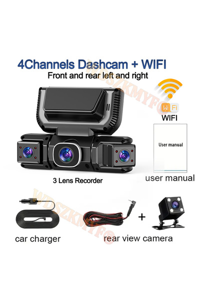Choice5 NONE X145- WIFI New WIFI 4Channel 360 Degree Car Dvr 1080P Video Reco...