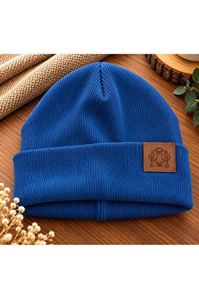 Alışveriş Kasabası Blue Beret with Folded Label Unisex