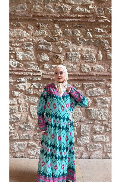 MERVIS BUTIK PAMUK VİSKON NAMAZ ELBİSESİ