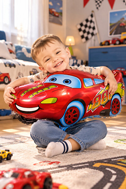 Parti dolabı 1 Adet Cars Folyo balon Arabalar Mc Queen 55cm x 30cm