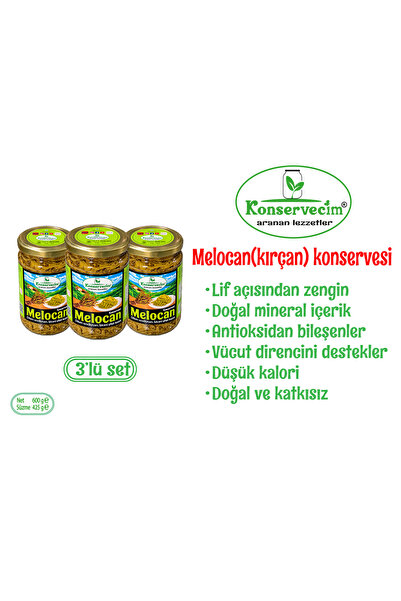Melocan(Diken ucu, kırçan) konservesi 3'lü set.