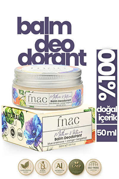 Kadın | Mother Nature | 50 ml |%100 Doğal İçerikli Ter Kokusu Önleyici Krem Deodorant | Alüminyumsuz, Çinkosuz, Alkolsüz Doğal ve Etkili Kadın Deodorant